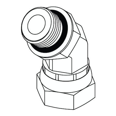 Hydraulic Fitting-Steel16MOR-16FPX 45